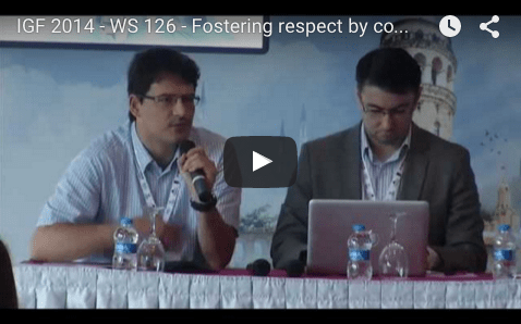YouTube video of IGF 2014 - WS 126 - Fostering respect by companies for internet users rights