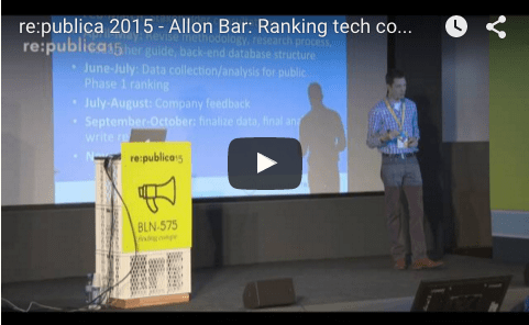 Link to YouTube video of re:publica 2015 - Allon Bar: Ranking tech companies on privacy and free expression standards