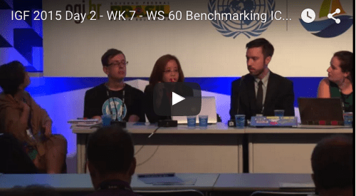 YouTube video of 2015 IGF workshop Benchmarking ICT companies on digital rights