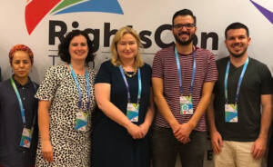RDR staff and partners at RightsCon Tunis, 2019.